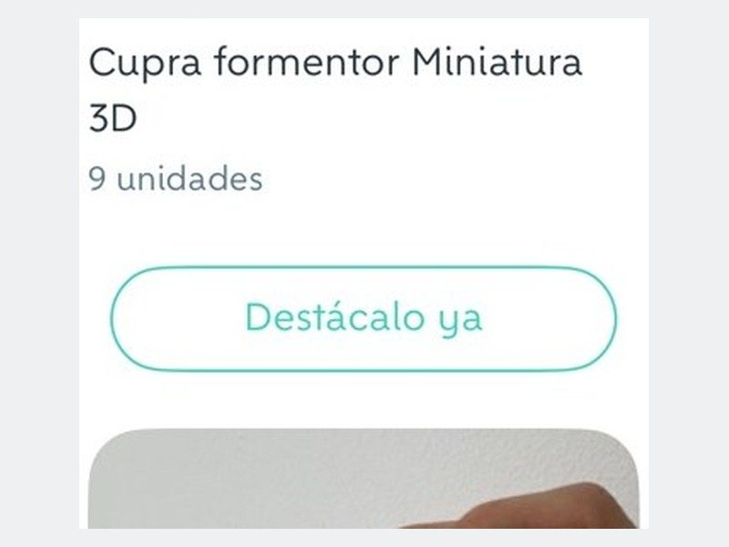 Miniatura 3D Peugeot 108 impreso en 3D