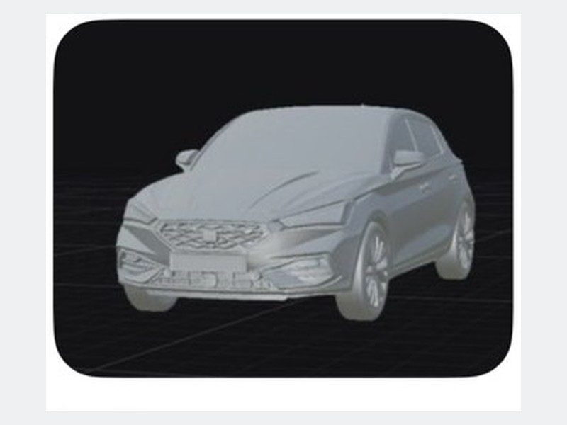Miniatura 3D Seat León MK4 impreso en 3D