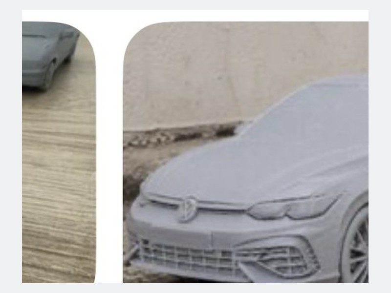 Miniatura VW Golf 8R impreso en 3D
